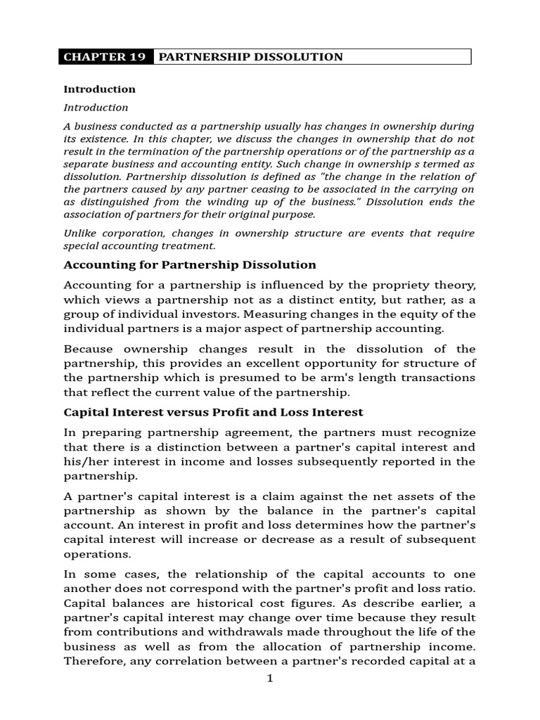 Partnership Dissolution | PDF | Goodwill (Accounting) | Fair Value