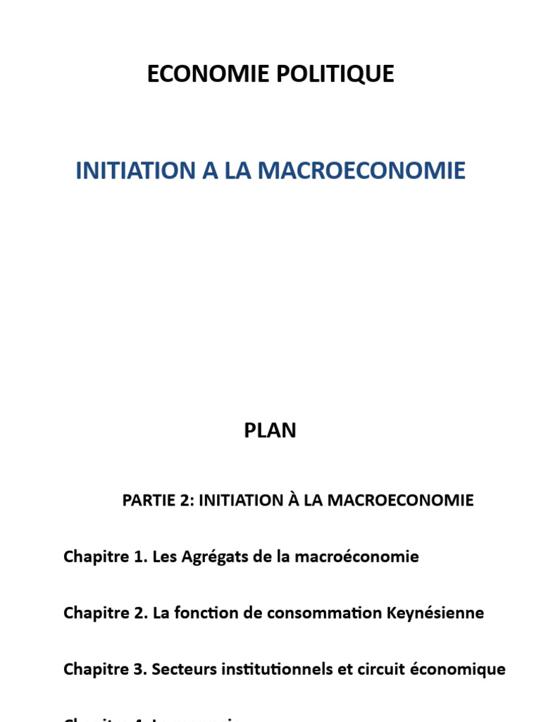 Analyse de la consommation keynésienne | PDF | Produit intérieur brut ...