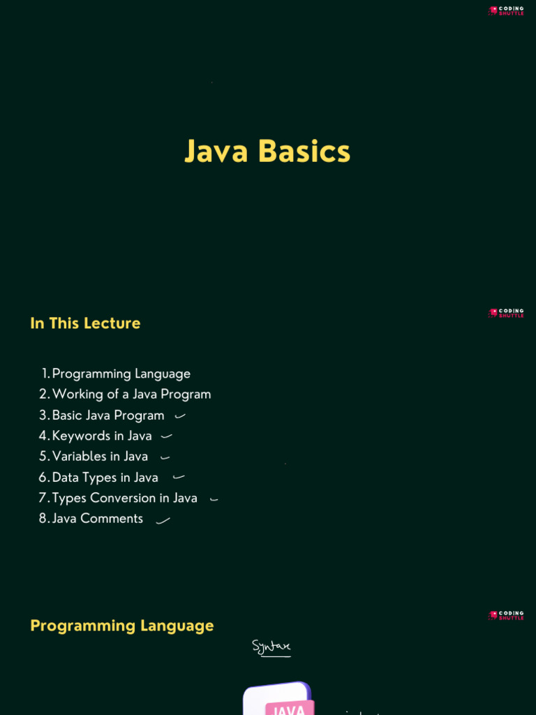 Java in One Notes | PDF | Models Of Computation | Object (Computer Science)