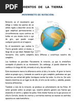 Movimientos de La Tierra