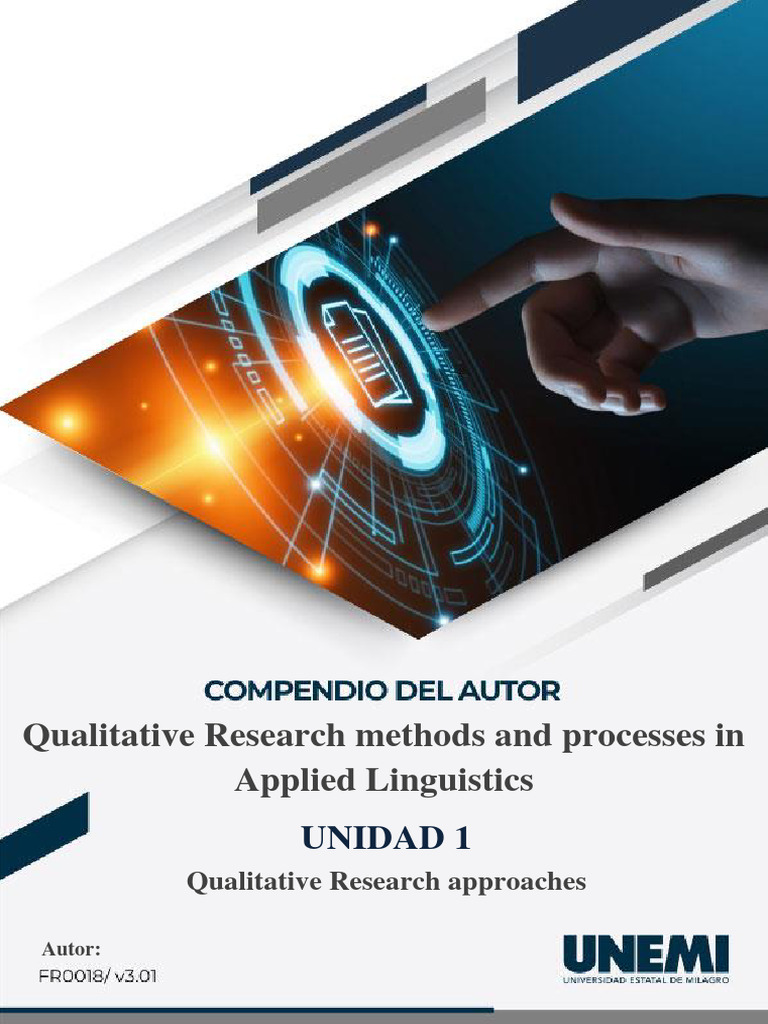 Qualitative Research in Applied Linguistics | PDF | Qualitative ...