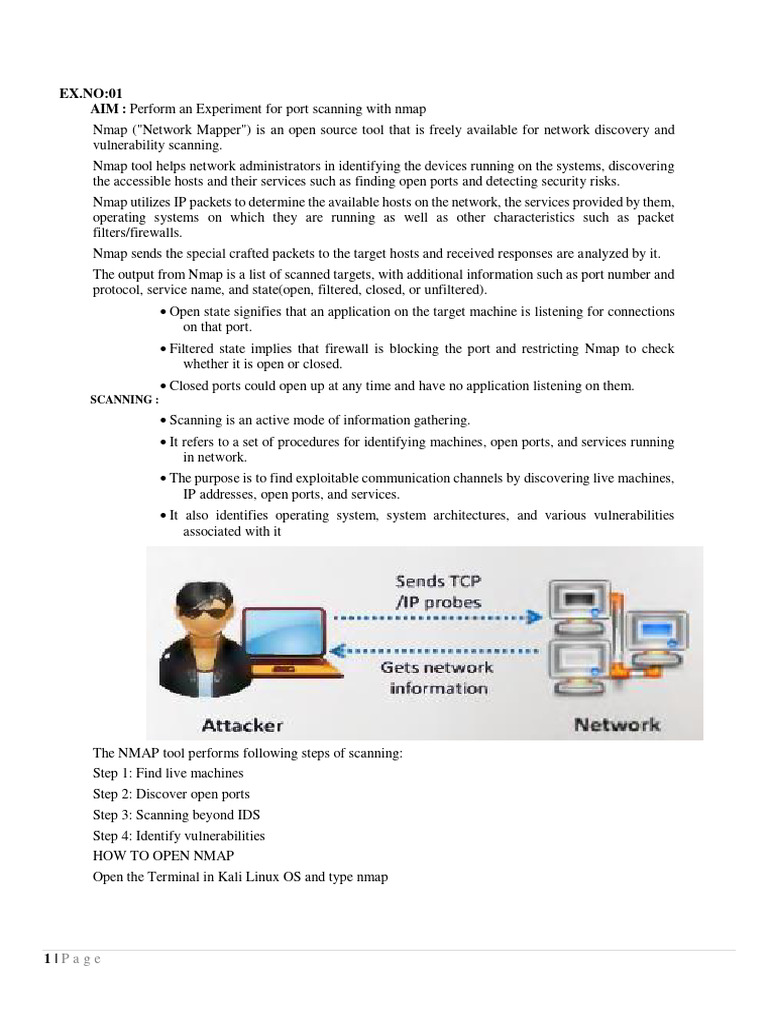 Nmap Port Scanning Lab Manual | PDF | Transmission Control Protocol ...