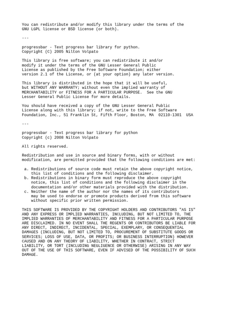 License pdf
