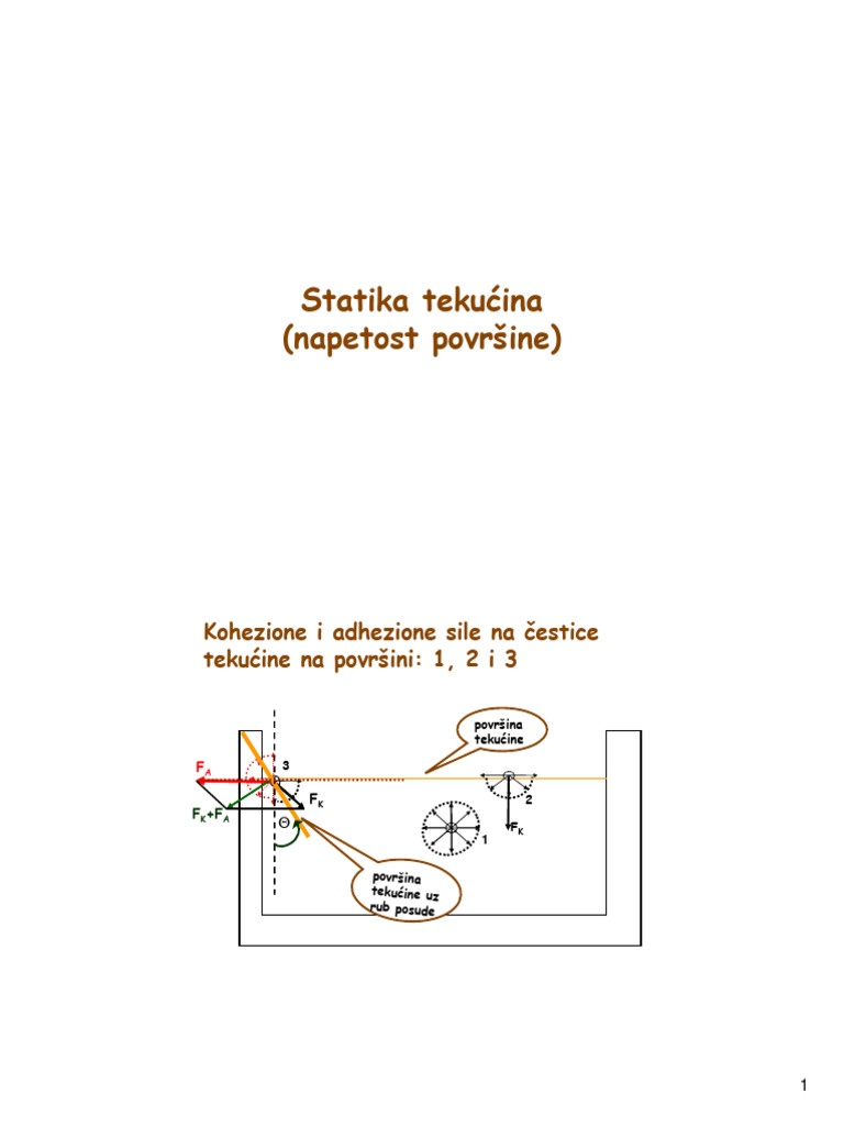 F1 - Mehanika Tekucina | PDF