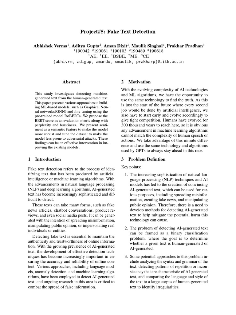 Project5 fake text detection pdf machine learning syntax