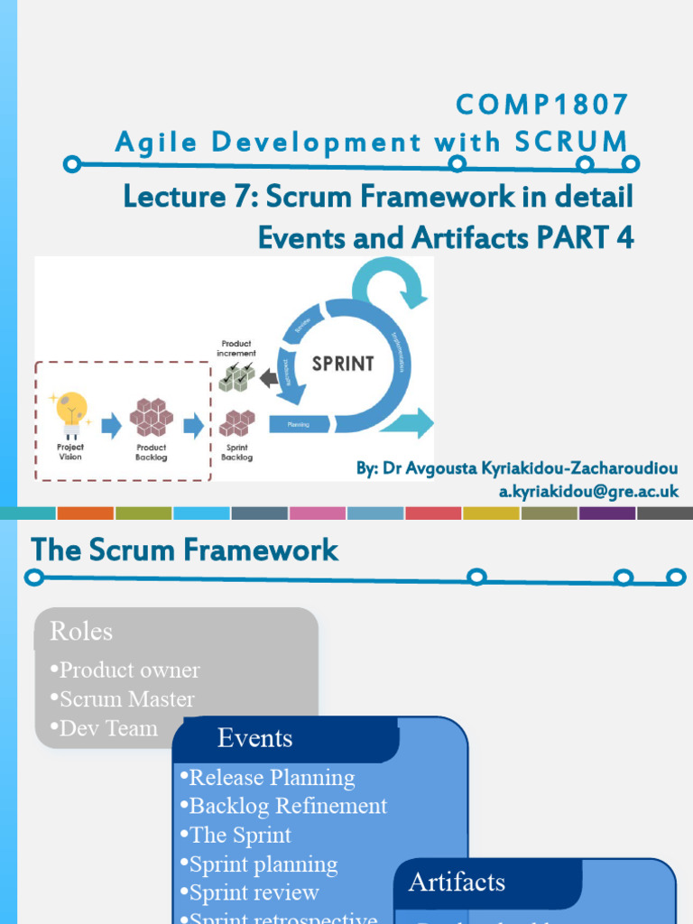 Lecture 7 - Scrum Framework Events and Artifacts PART4 | PDF | Scrum ...