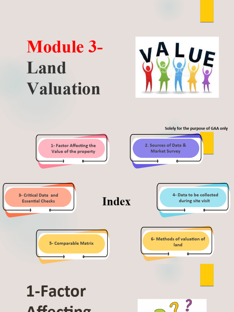 Land Valuation Factors for GAA | PDF | Real Estate Appraisal | Surveying