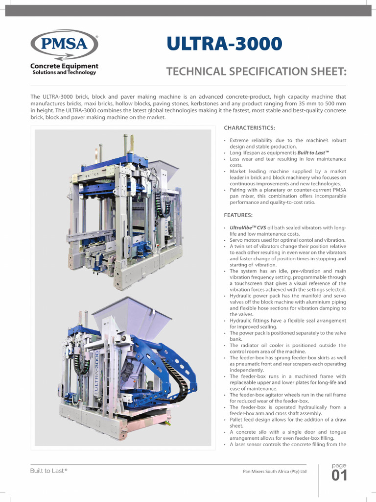 1) ULTRA 3000 Spec Sheet-1-FRONT | PDF