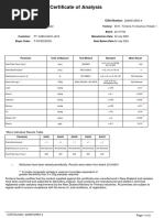 Whole Milk Powder Specification Sheet | PDF | Milk | Chemistry