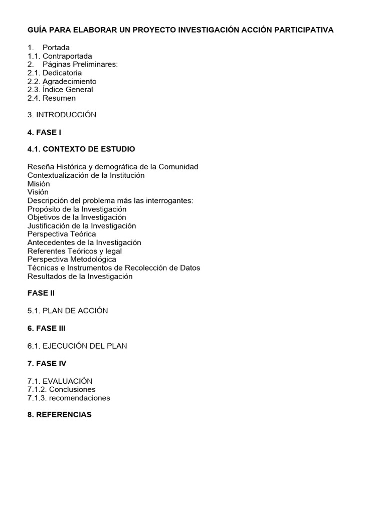 Guía para Elaborar Un Proyecto Investigación Acción | PDF | Arte