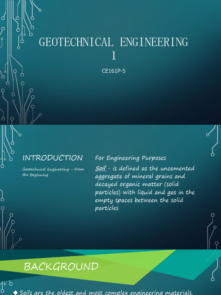 Geotechnical Engineering L1 Download Free Pdf Geotechnical