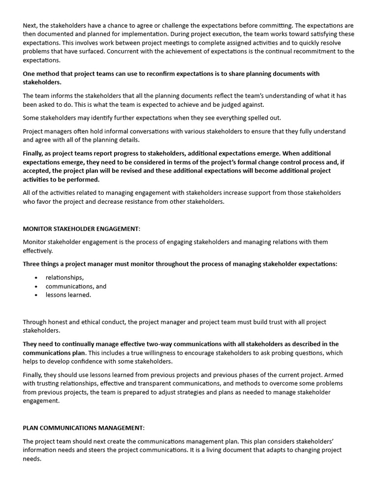 Project management note (7) | PDF | Communication | Project Management