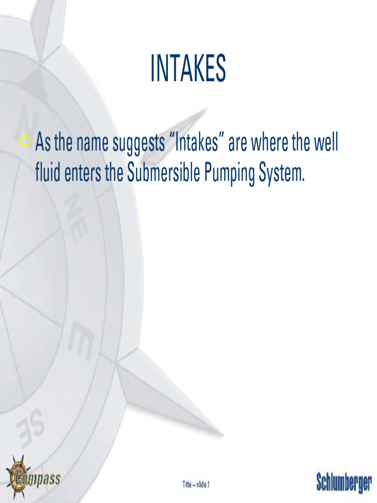 Types of Submersible Pump Intakes | PDF | Pump | Gases