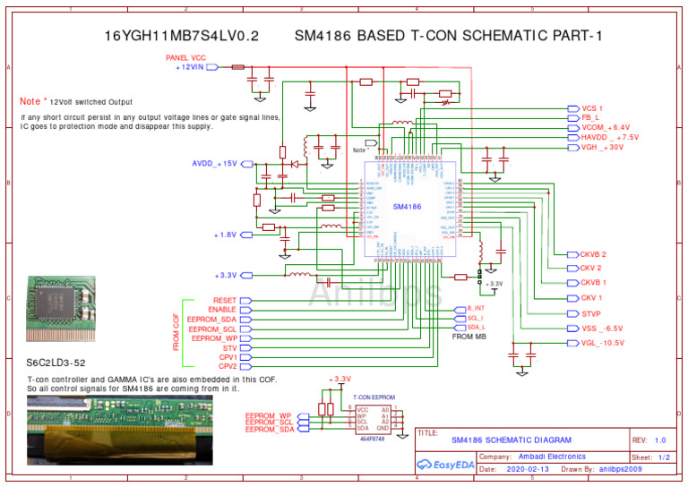 Schematic SM4186 | PDF | Electrical Components | Digital Electronics