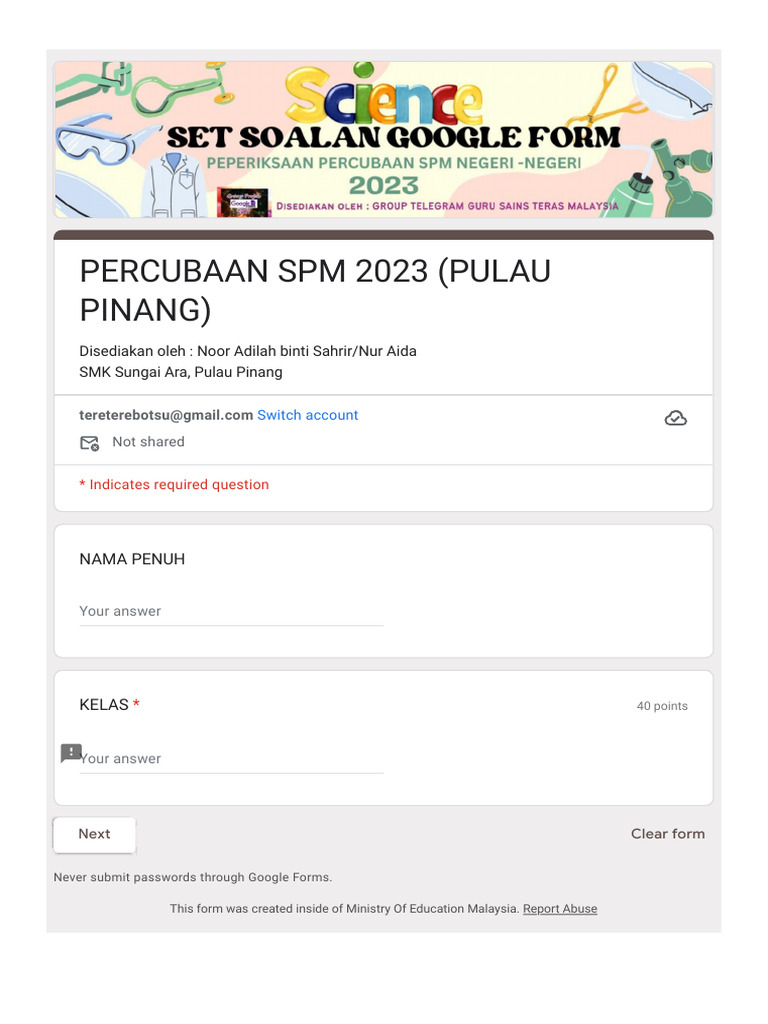 Percubaan Spm 2023 Pulau Pinang Pdf