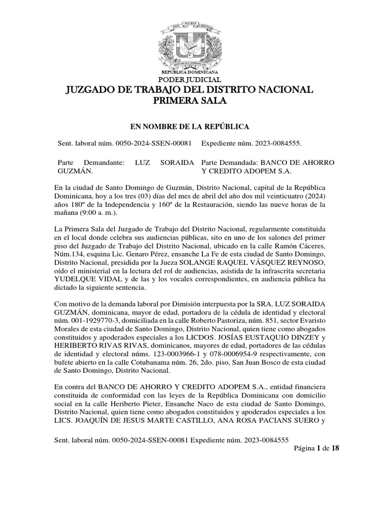 Sentencia - Definitiva-081-2024 Luz Soraida Guzman | PDF | Derecho