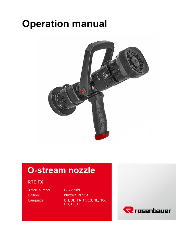 Vwi Hohlstrahlrohr-20rte-20fx Multilingual | PDF | Nozzle | Firefighting