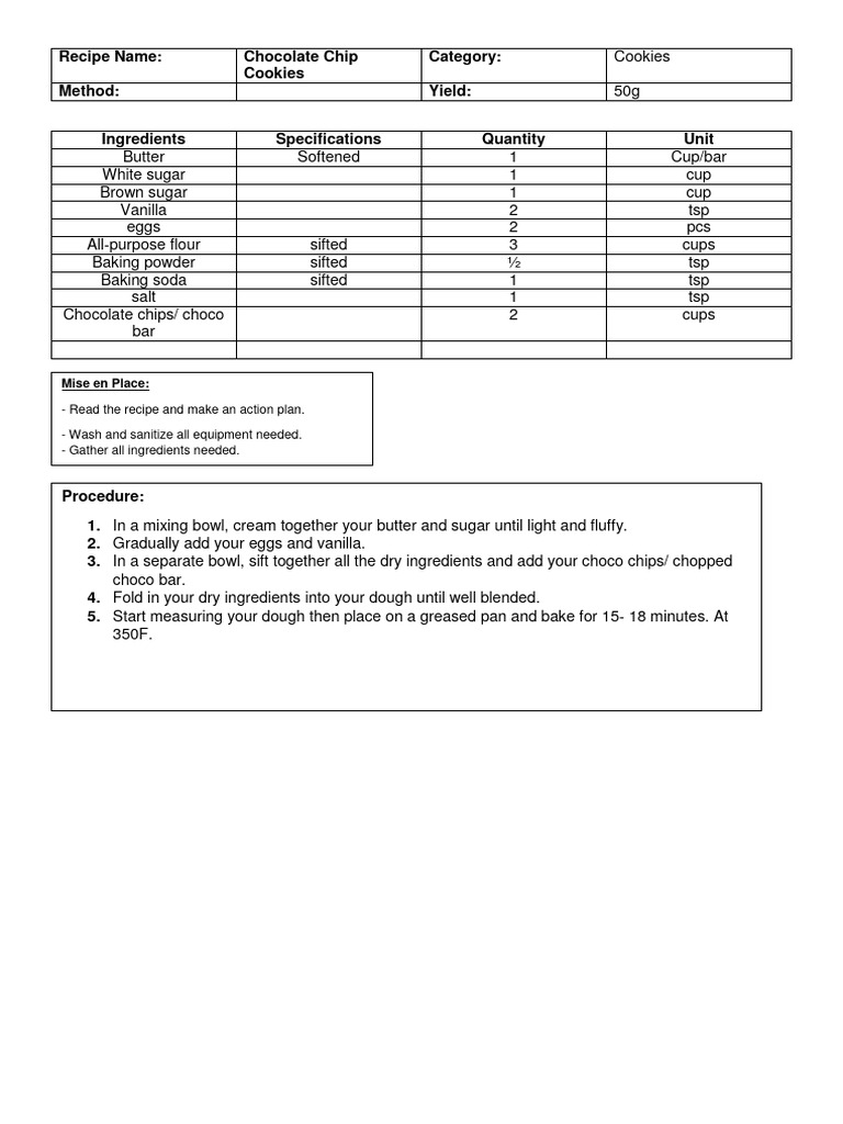 BSHM 131 - Lab Activity 6 Cookies | PDF | Chocolate | Baking