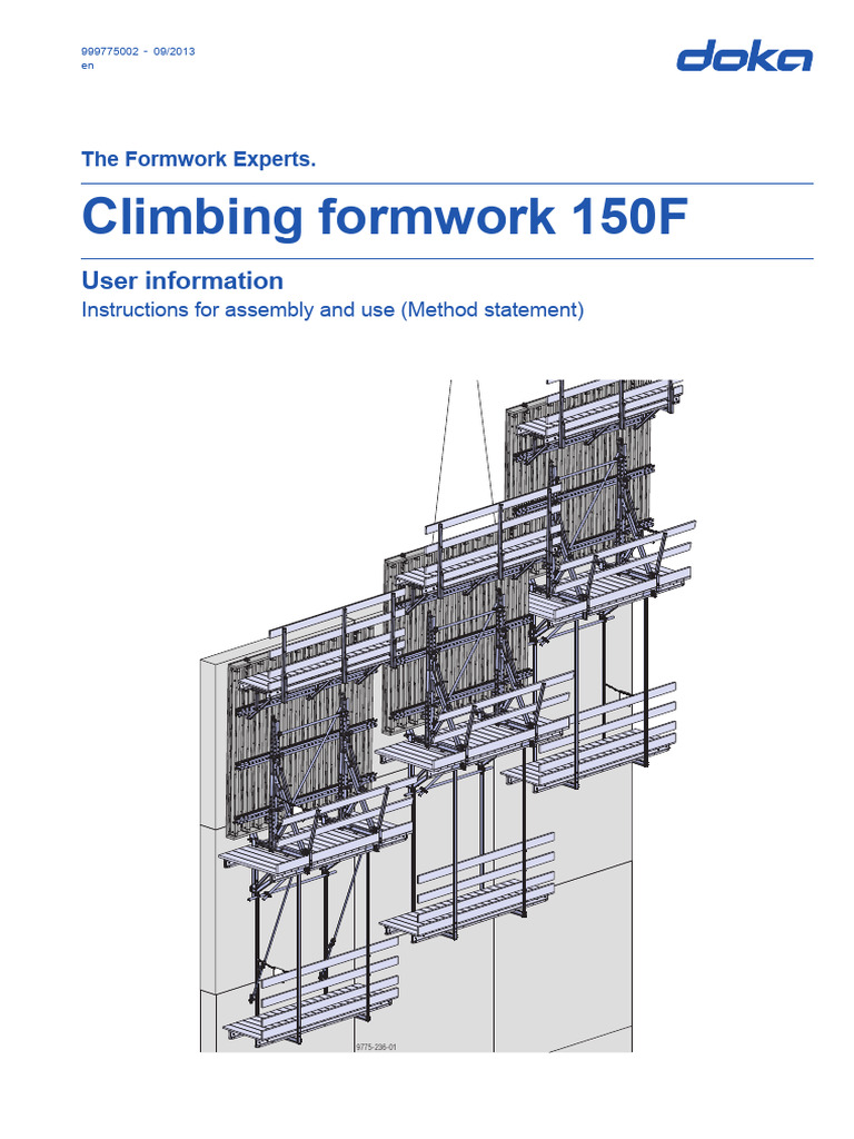Climbing Formwork 150F User Manual | PDF | Safety | Occupational Safety ...
