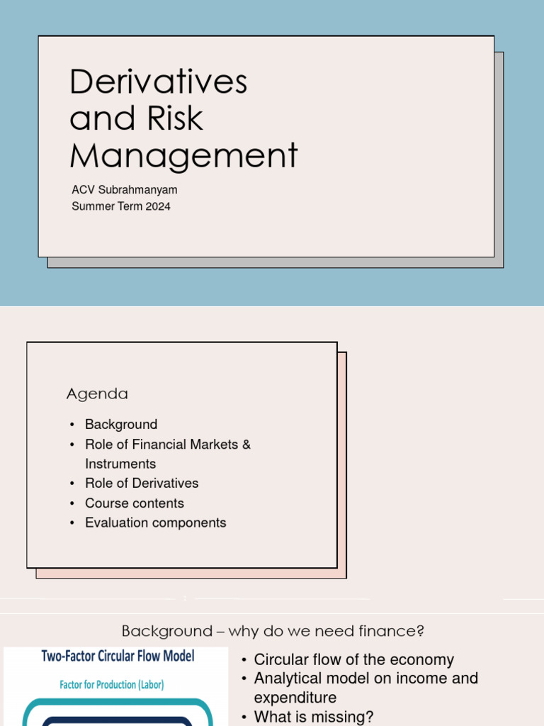 Derivatives and Risk Management Course | PDF | Derivative (Finance ...