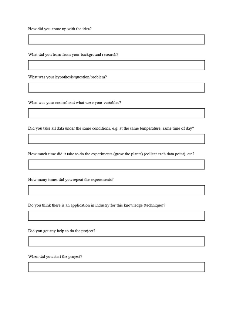 Science Project Q&A Guide | PDF | Career & Growth | Computers