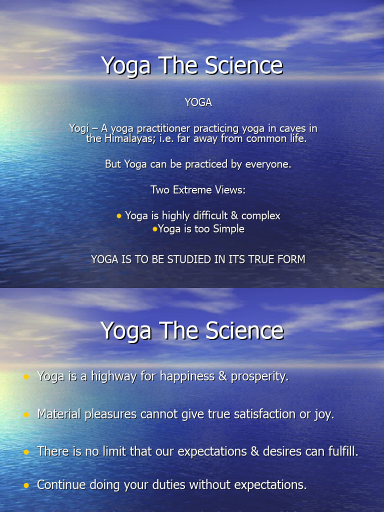 Yoga: Science of Personal Development | PDF | Yoga | Asana
