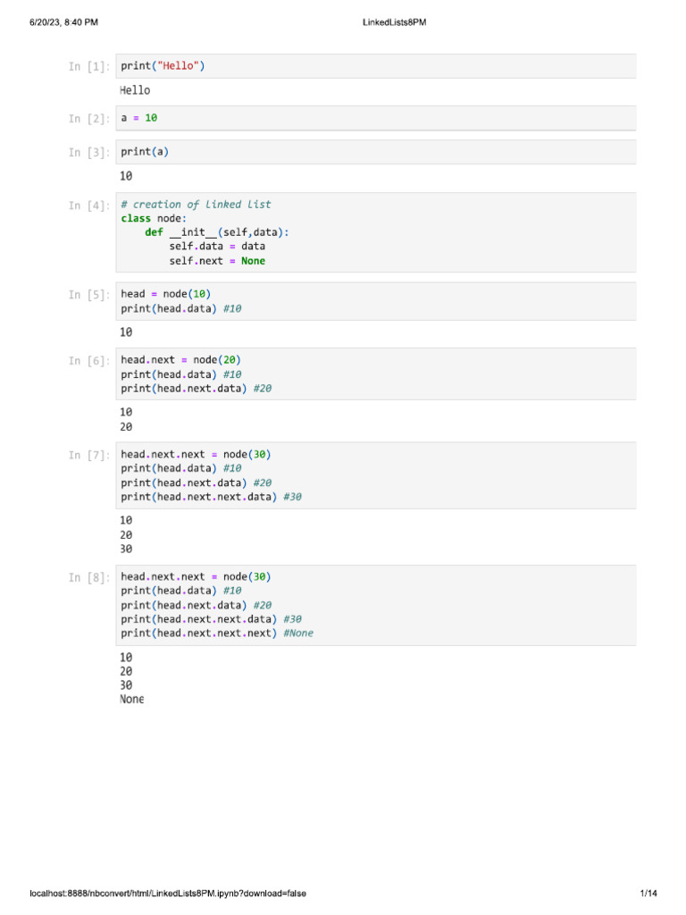 Single Linked List Dsa | PDF