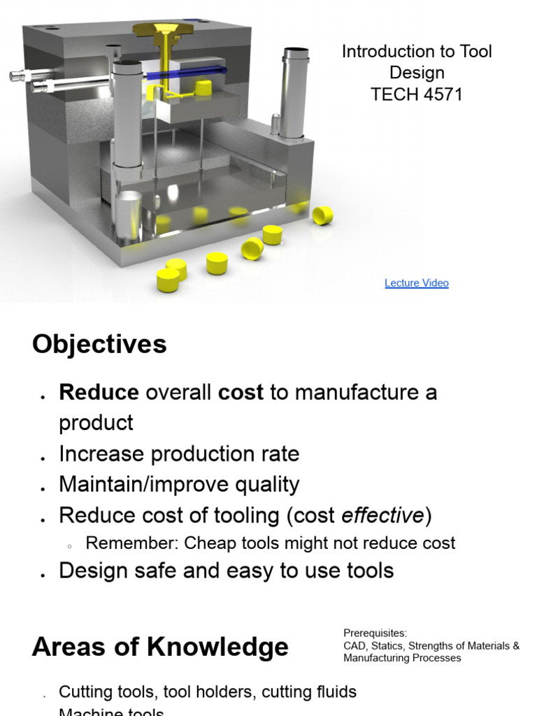 4571 Introduction To Tool Design | PDF | Tools | Machine Tool