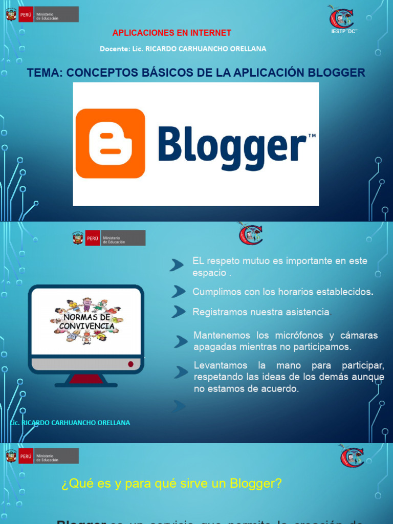 Conceptos Básicos de Blogger | PDF | Blog | Internet
