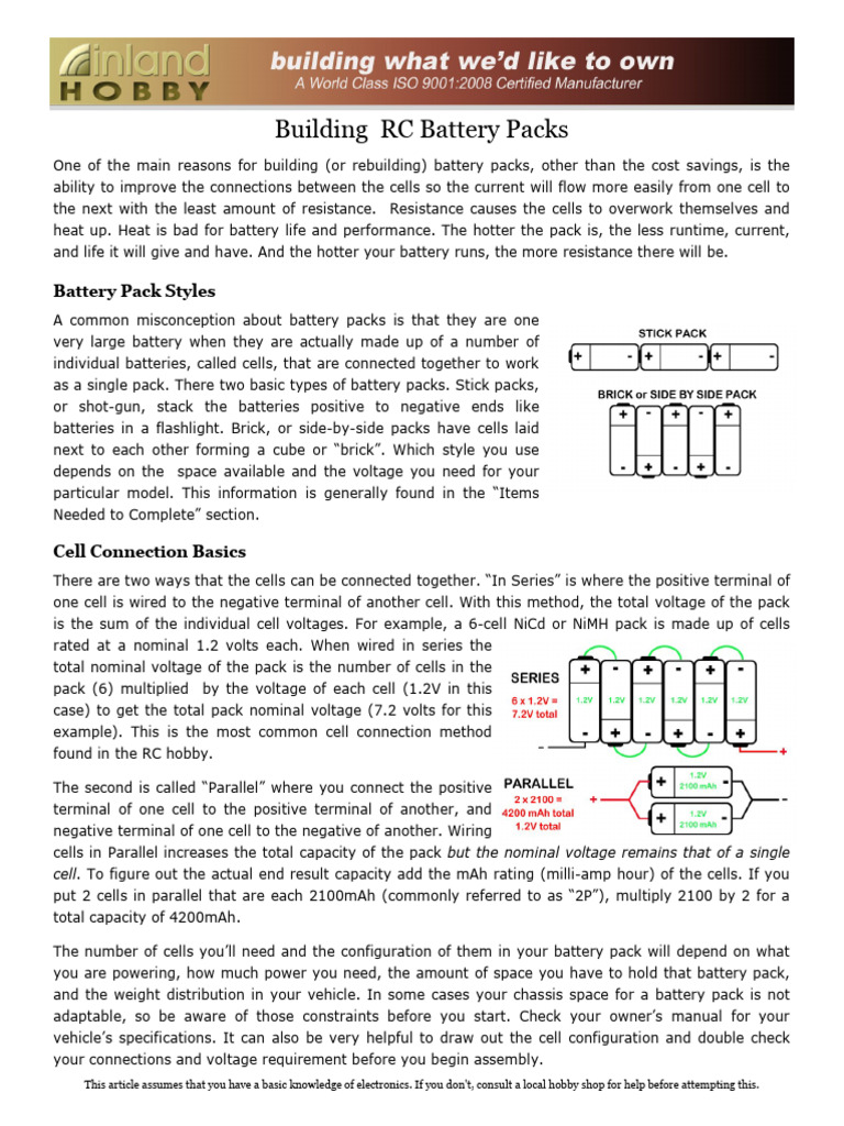 Building RC Battery Packs | PDF | Soldering | Solder