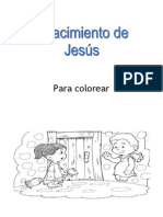 Para Colorear El Nacimiento de Jesús