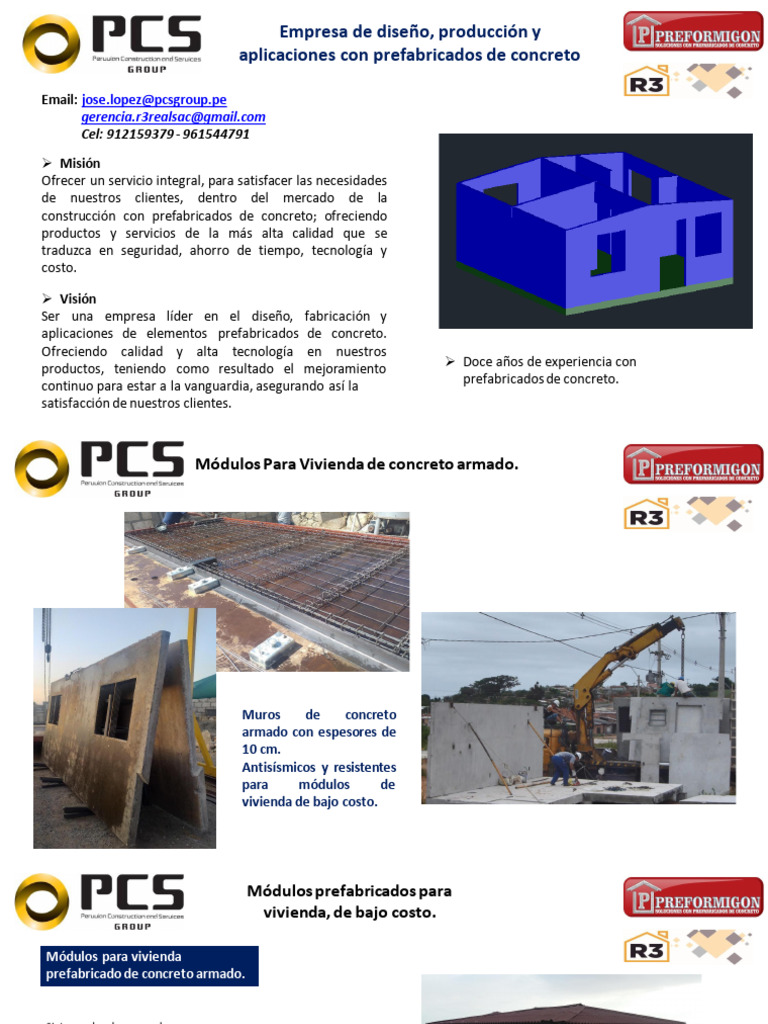 Prefabricados de Concreto para Construcción | PDF | Hormigón