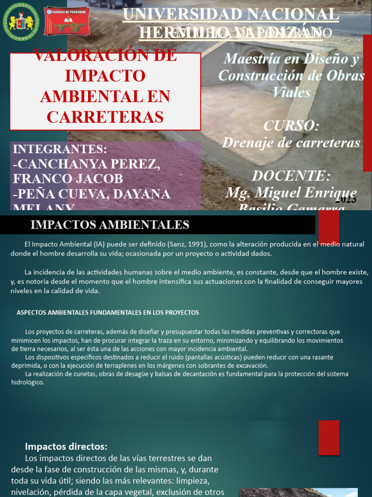 G-4 Valoracion de Impacto Ambiental en Carreteras | PDF | Entorno ...