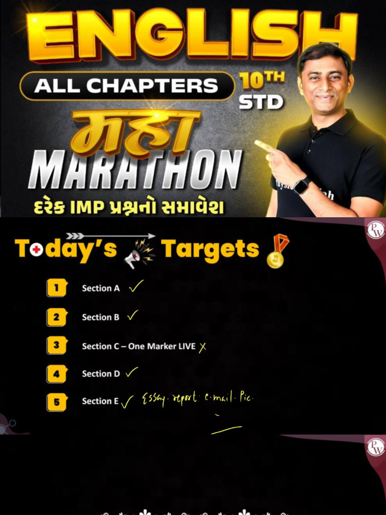 English Maha Marathon Class Note - Opt | PDF