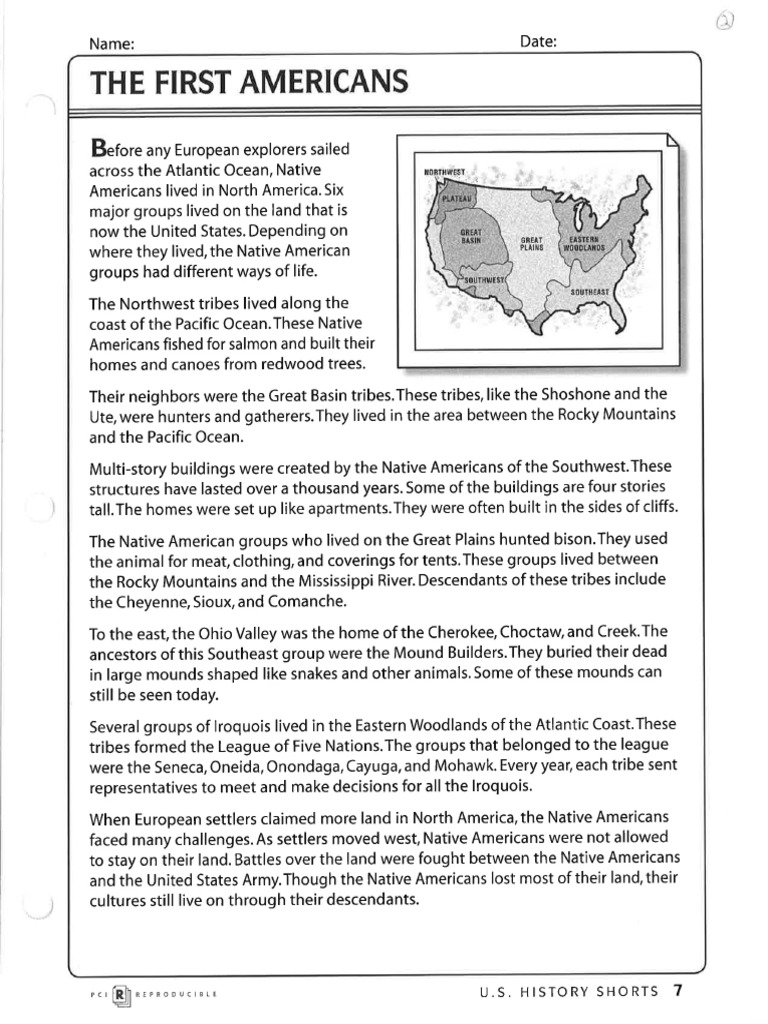 First Americans: Native Tribes Overview | PDF | Native Americans In The ...
