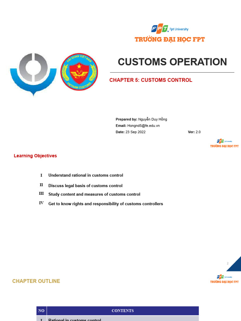 Customs Control: Measures and Responsibilities | PDF | Customs | Smuggling