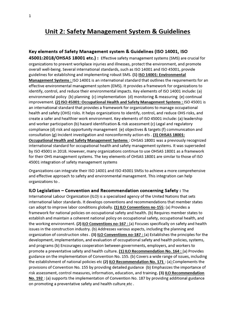 Safety Management Systems Overview | PDF | Occupational Safety And ...