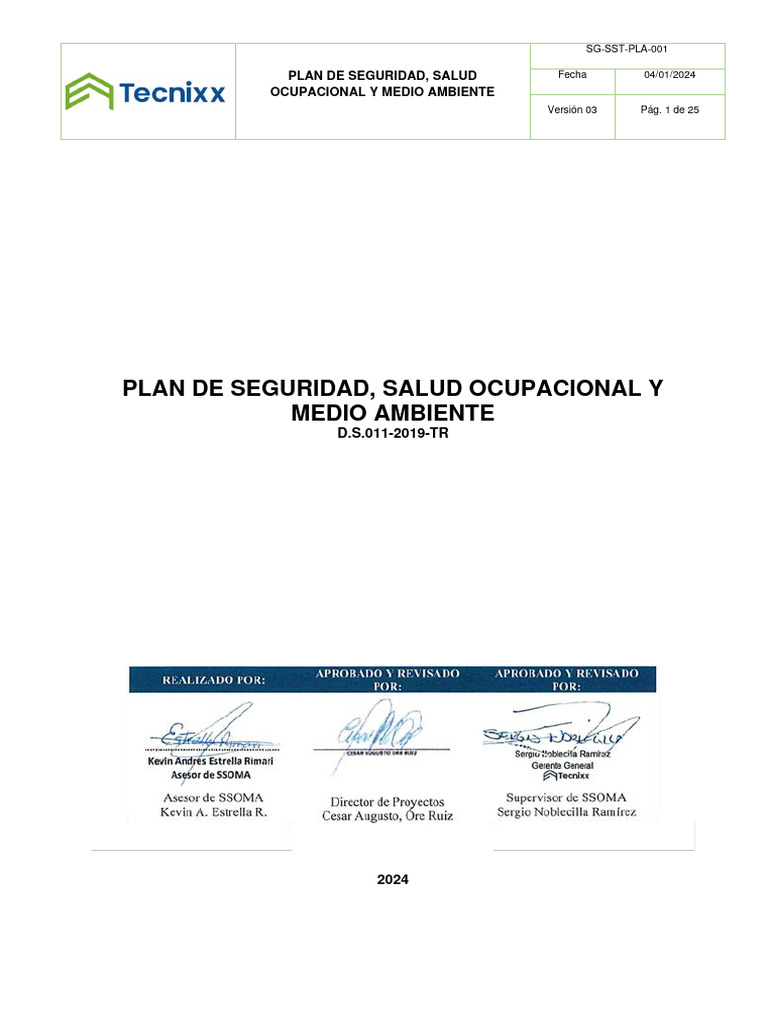 SG-SST-PLA-001 Plan SST | PDF | Seguridad y salud ocupacional | La ...