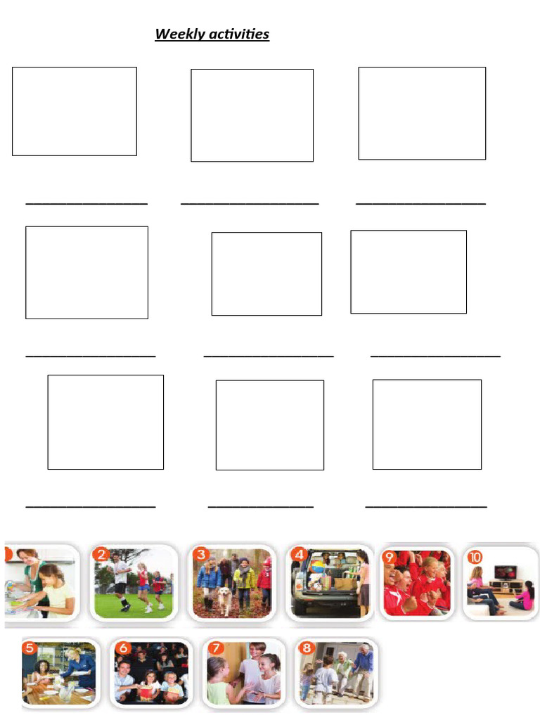 Weekly Activity Schedule Template | PDF | Finance & Money Management