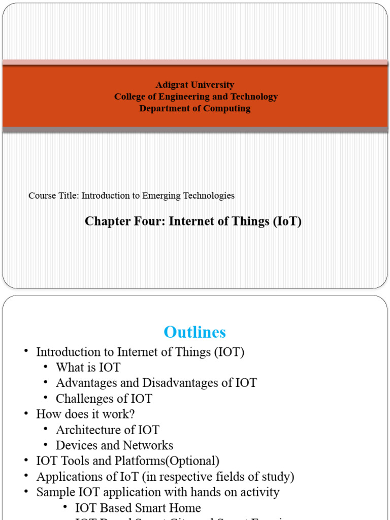 Overview of Internet of Things (IoT) | PDF | Internet Of Things | Home ...