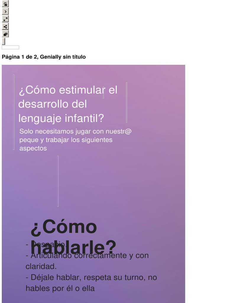 Estimulación Del Lenguaje Infantil | PDF | Artes del Lenguaje y ...