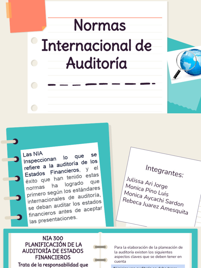 Normas Internacionales de Auditoría NIA | PDF | Auditoría