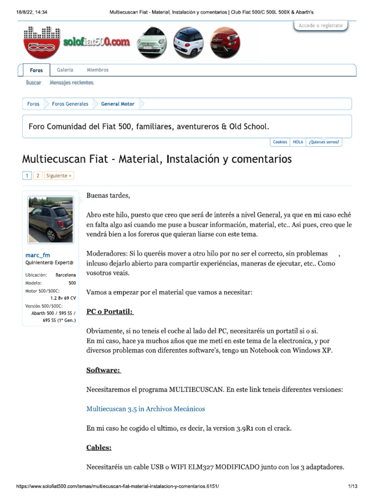 Instalacion Multiecuscan | PDF