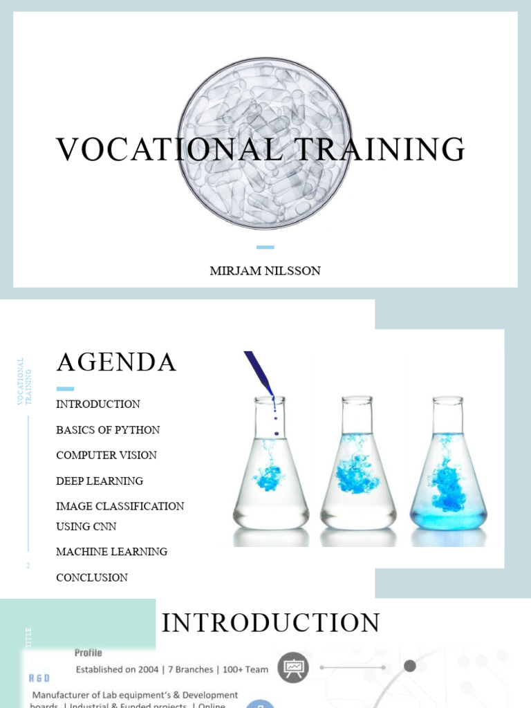 Presentation on vocational training on ai download free pdf python