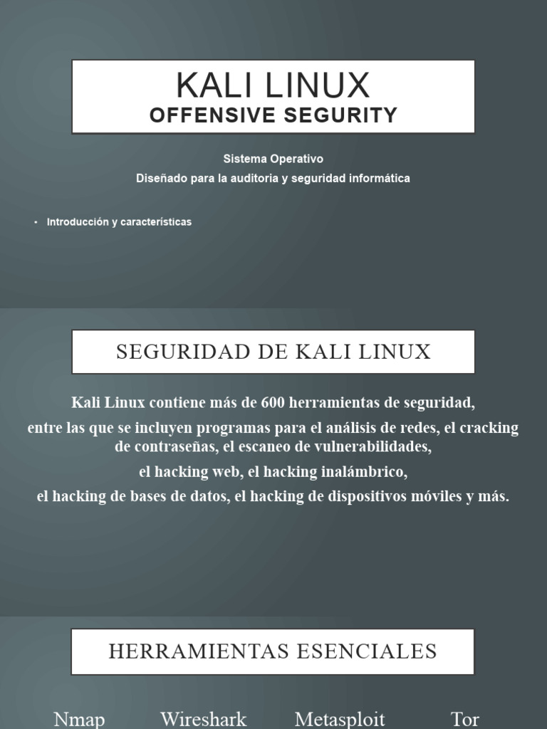 Todo Sobre Kali Linux | PDF | Guerra cibernética | Seguridad
