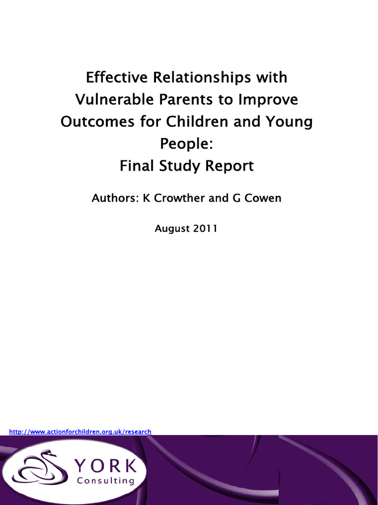 Effective Relationships with Vulnerable Parents | PDF | Social Work ...