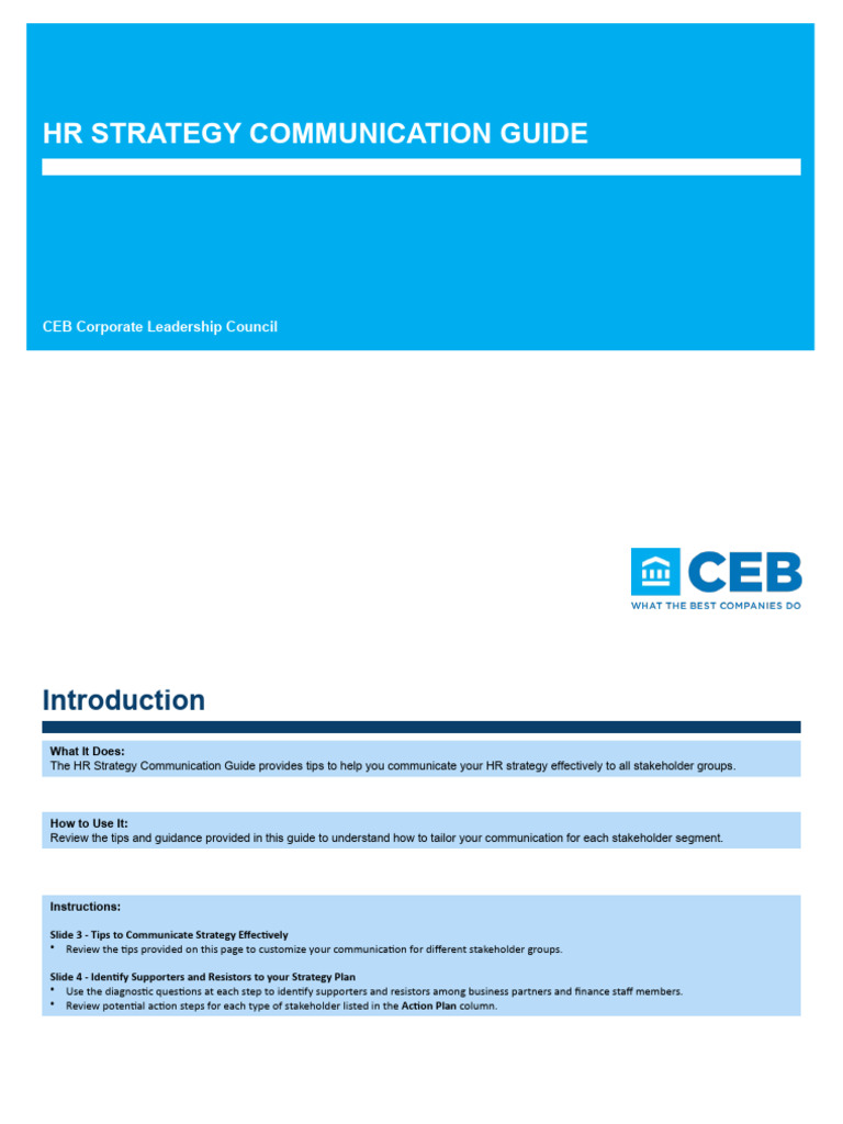 5.2 CLC Strategy Communication Guide | PDF | Strategic Communication ...