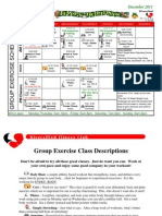 December 2011 Group Fitness Schedule