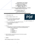 Northampton Committee on Social Services & Veterans Affairs - Agenda - 11-21-2011