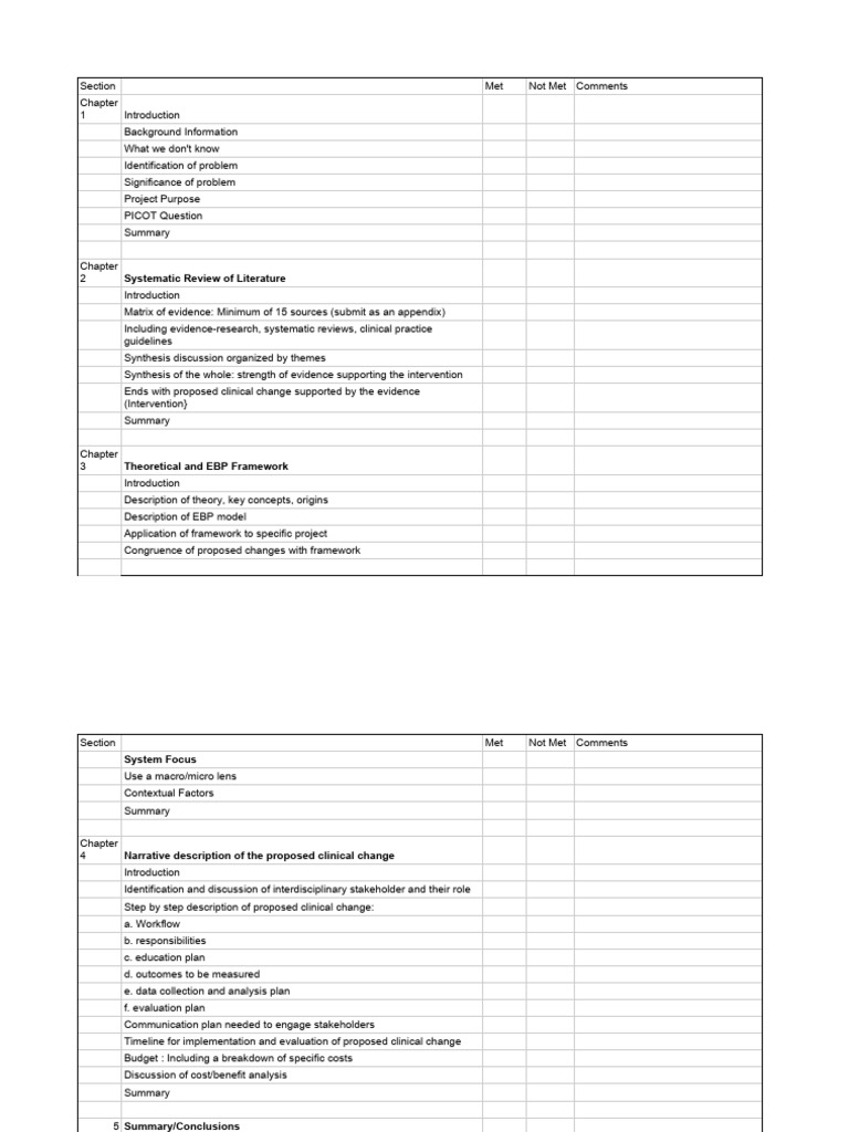 Checklist for ebp proposal 7 29 1 1 download free pdf systematic